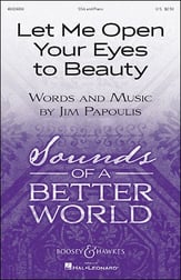 Let Me Open Your Eyes to Beauty SSA choral sheet music cover